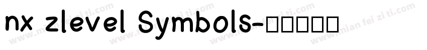 nx zlevel Symbols字体转换